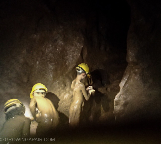 Tunnel of mud, Dark Cave, Vietnam