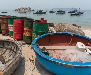 coracle boats in Vietnan