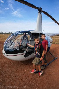 Bungles helicopter flight