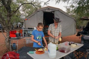 outback campsite