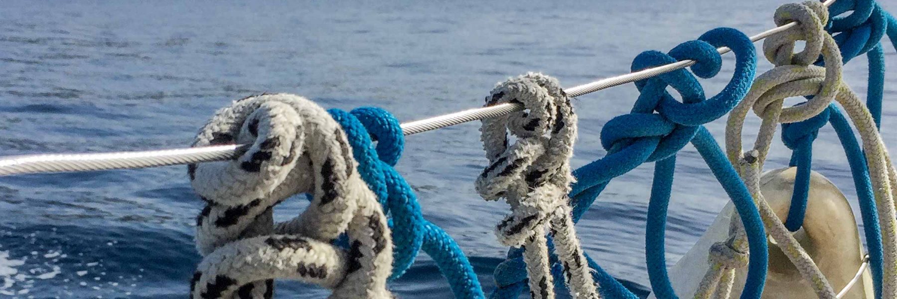 Sailing boat yacht fender knots