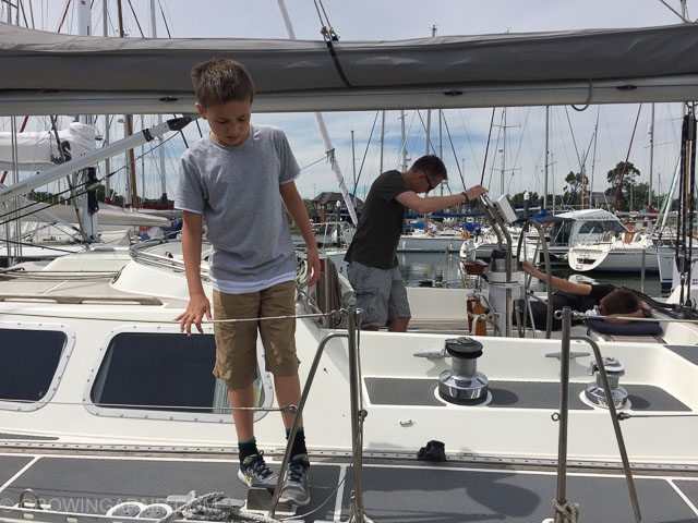 Checking out the boat before negotiating and making an offer on a boat